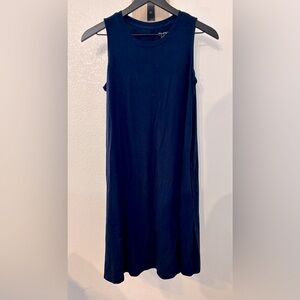 Time and Tru Blue Sleeveless Sheath Mini Dress